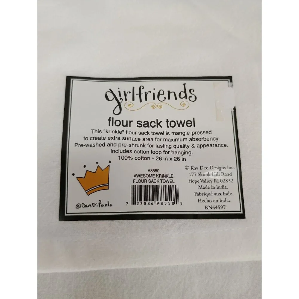 Girlfriends Flour Sack Towel With 